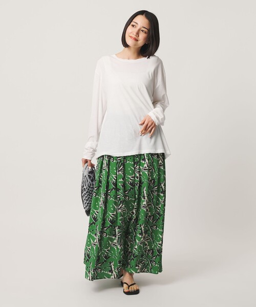 BEAUTY＆YOUTH UNITED ARROWS スカート 「WEB限定」フラワープリント