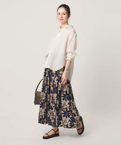 BEAUTY＆YOUTH UNITED ARROWS スカート 「WEB限定」フラワープリント