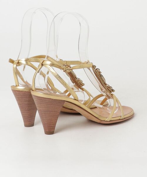 「Giuseppe Zanotti」 ヒールサンダル 38 ゴールド レディース_画像2