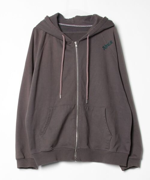 AIVER（アイバー） ジップアップパーカー LARGE チャコールグレー 