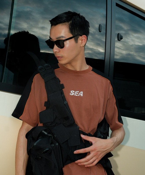 WIND AND SEA（ウィンダンシー） tシャツ SEA Logo Piping Tee メンズ