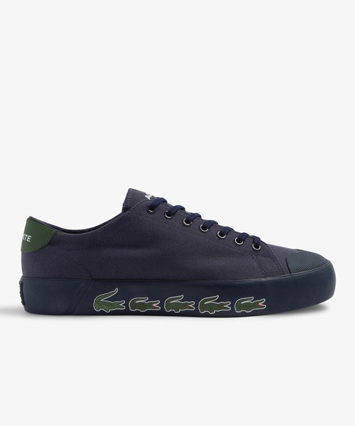 「LACOSTE」 ローカットスニーカー 28.0cm ホワイト×グリーン メンズ_画像7