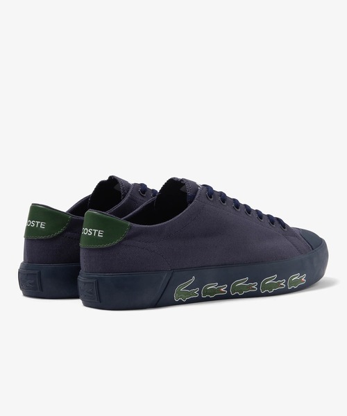 「LACOSTE」 ローカットスニーカー 28.0cm ホワイト×グリーン メンズ_画像8