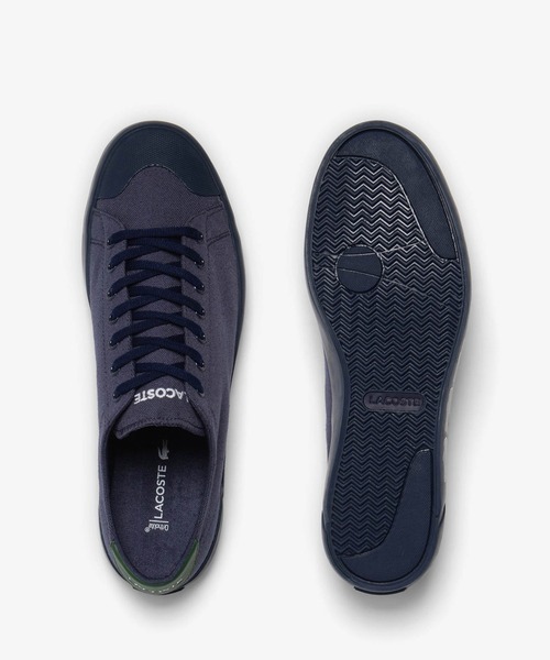 「LACOSTE」 ローカットスニーカー 28.0cm ホワイト×グリーン メンズ_画像9