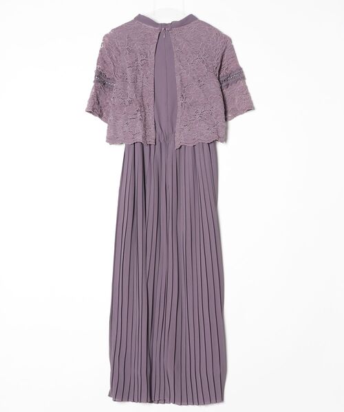 「DRESS PLUS」 半袖ワンピース S パープル レディース_画像2