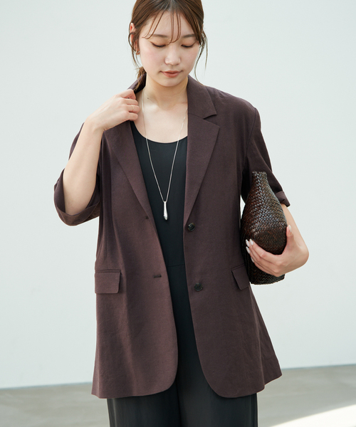 plage（プラージュ） コート アウター R'IAM シングルブレストハーフ