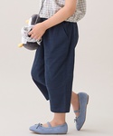 ワイドパンツ パンツ 綿レーヨン8分丈ゆるパン...の詳細画像5