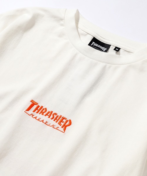「THRASHER」 長袖Tシャツ LL ホワイト メンズ_画像6