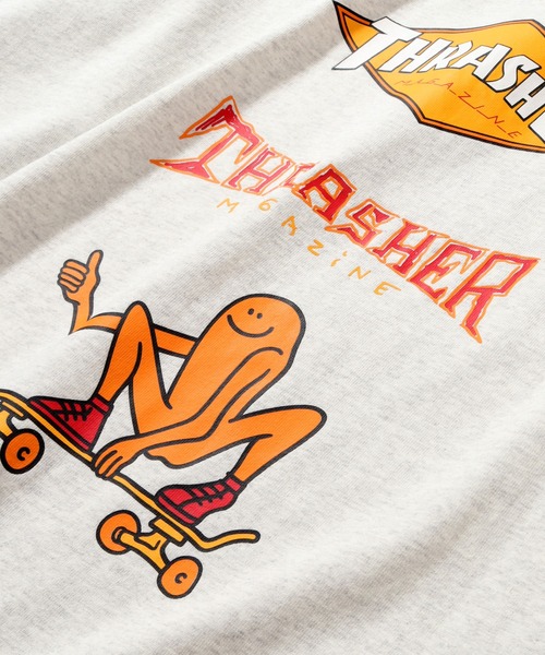 「THRASHER」 長袖Tシャツ LL ホワイト メンズ_画像8