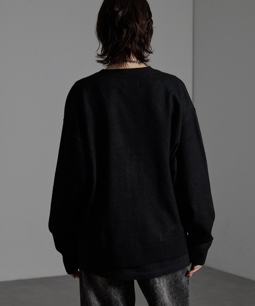 「CIYOT」 ニットカーディガン M ダークブラウン メンズ_画像7