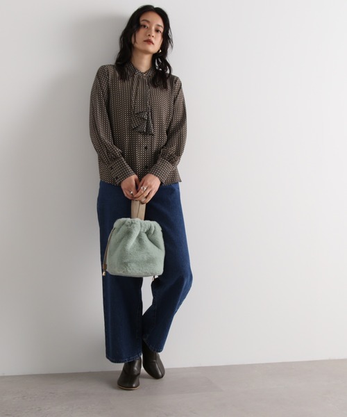 「N.(N. Natural Beauty Basic)」 長袖ブラウス MEDIUM ホワイト レディース_画像2