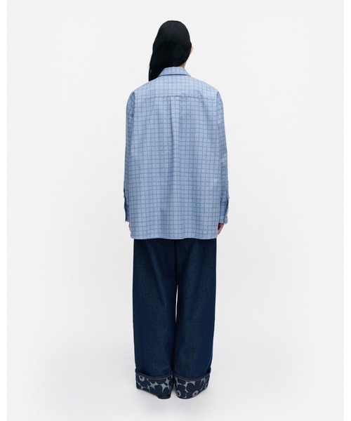 marimekko（マリメッコ） ブラウス シャツ Toistuma Pikku Ruutu 