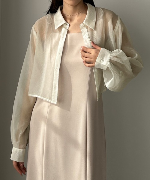 「Louere」 長袖シャツ LARGE ブラック レディース_画像4