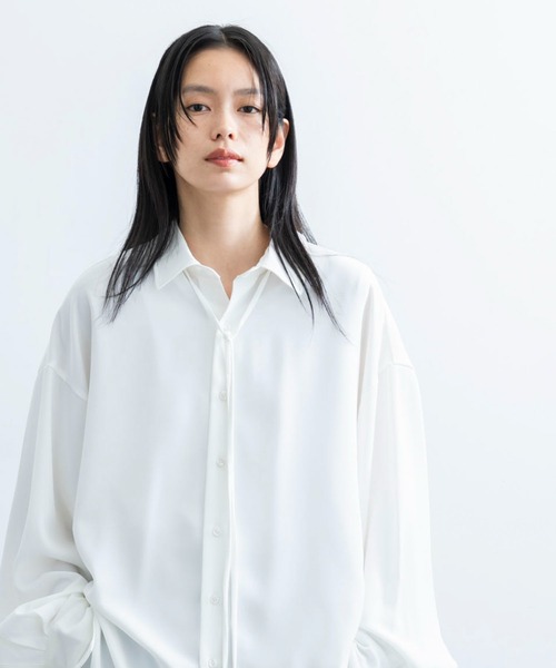 「JUNRED」 長袖シャツ L チャコールグレー メンズ_画像6
