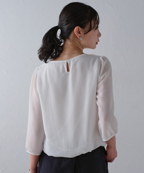 「RIRIYANO」 長袖ブラウス X-LARGE オフホワイト レディース_画像6