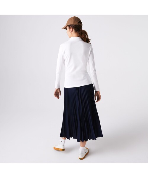 ポロシャツ ポロ ストレッチポロシャツ（長袖） レディース LACOSTE ポロシャツ ポロ ストレッチポロシャツ（長袖