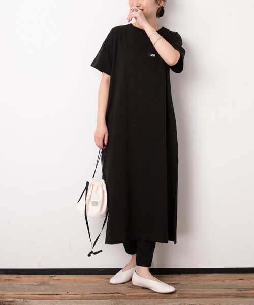ワンピース Web限定 Lee リー 別注ロングワンピース Tシャツワンピース カットワンピース Zozotown Paypayモール店 通販 Paypayモール