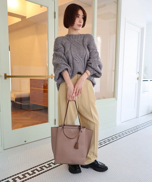MIAN トートバッグ LILY / 縦型A4トートバッグ レディース