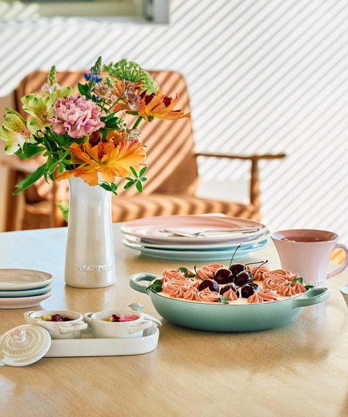 食器 プチ・ローズ ココット・セット ホワイトラスター | Le Creuset | 06