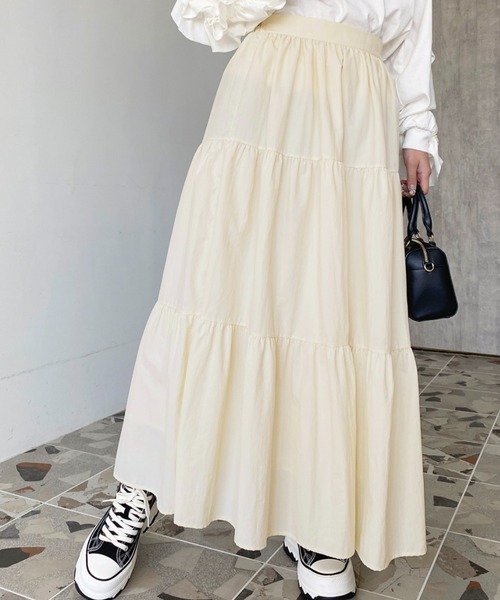 moment+ スカート ティアードスカート : ZOZOTOWN Yahoo!店 - 通販