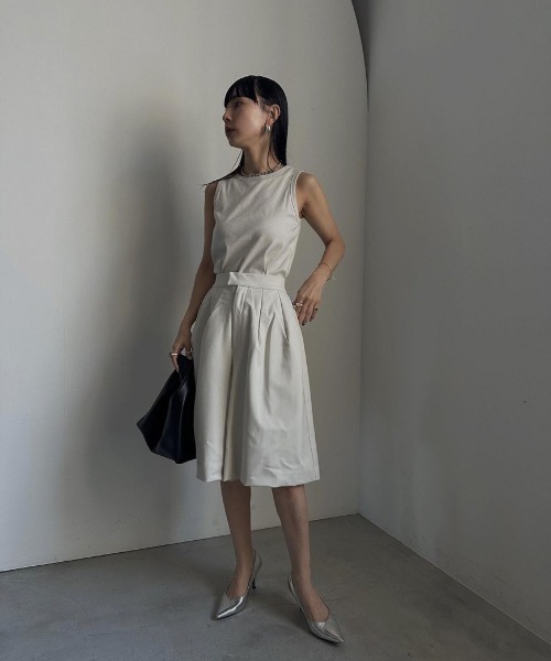 Ameri パンツ OTONA HALF PANTS WITH TANK SETUP レディース 