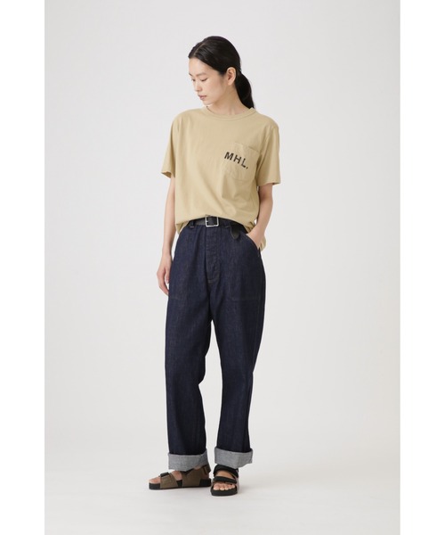 MHL. ストライプデザイン トレーナー MHL. tシャツ PRINTED COTTON JERSEY メンズ レディース