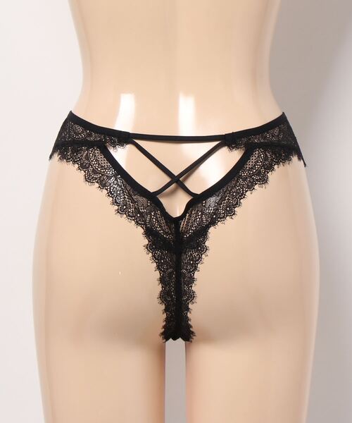 RAVIJOUR ショーツ シアーアイラッシュ バックホールTバック