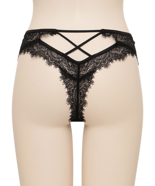 RAVIJOUR ショーツ シアーアイラッシュ バックホールTバック