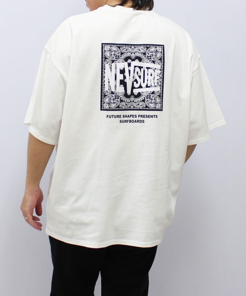 SURFER Tシャツ 半袖 NEV SURF tシャツ NEVSURF BIGシルエット 半袖プリントT メンズ