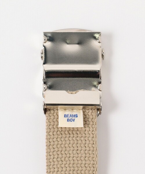 【未使用】 BEAMS ベルト ビームス ベージュ ホワイト 白 BEAMS BOY（ビームス ボーイ）USA チェッカー ベルト（ファッション