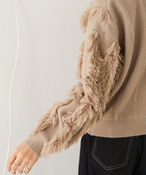 Bou Jeloud（ブージュルード） ニット セーター ボリュームフリンジ