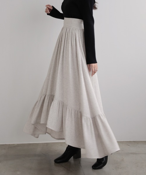 スカート ツイード裾フレアスカート : ZOZOTOWN Yahoo!店 - 通販