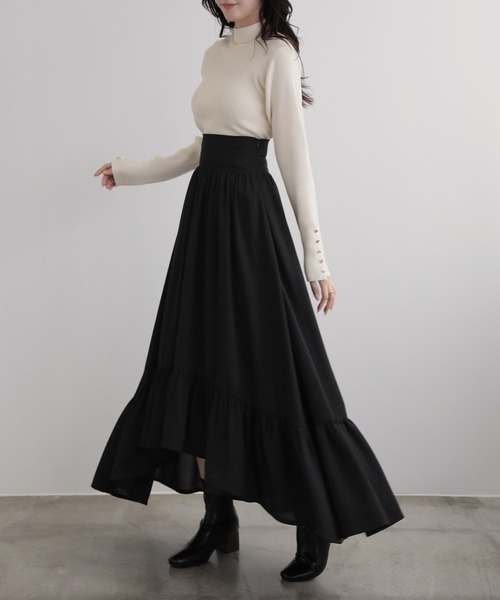 スカート ツイード裾フレアスカート : ZOZOTOWN Yahoo!店 - 通販