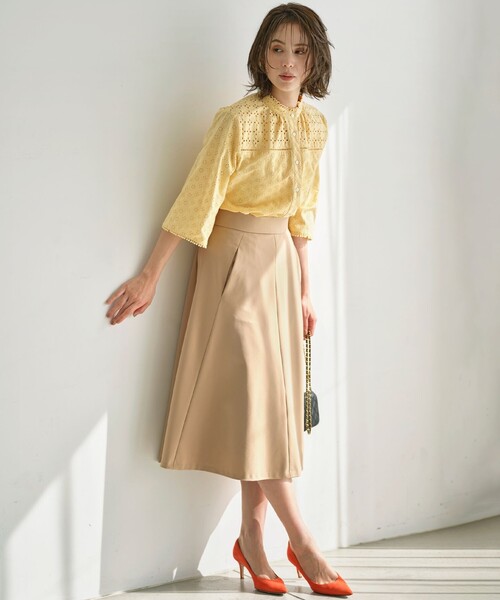 組曲（KUMIKYOKU） スカート 「洗える・シワになりにくい」GEMINI