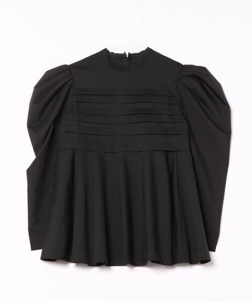 ブラウス シャツ Eブロードペプラムタックフレアブラウス レディース STYLEBLOCK ブラウス シャツ Eブロードペプラムタックフレア