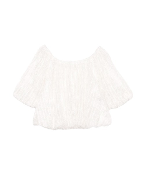 anuans（アニュアンス） ブラウス シャツ チュールジャガード2WAY