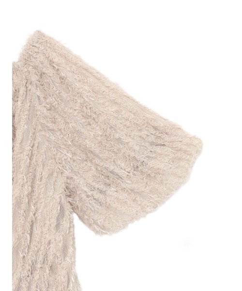 anuans（アニュアンス） ブラウス シャツ チュールジャガード2WAY