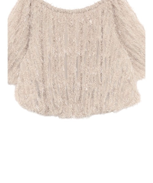 anuans（アニュアンス） ブラウス シャツ チュールジャガード2WAY