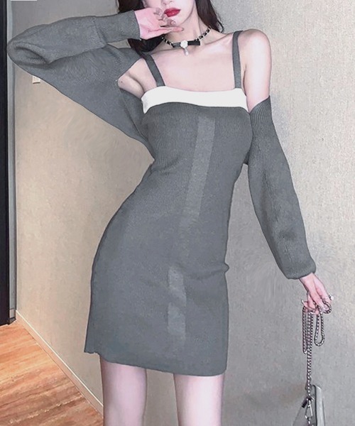 miniministore ワンピース ニットボレロ ミニワンピース