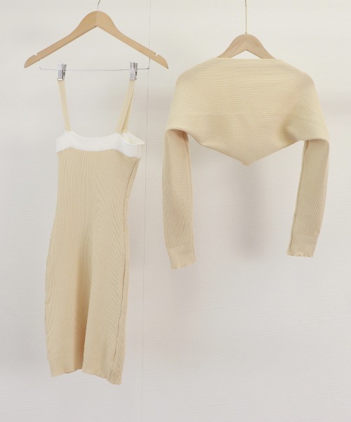 miniministore ワンピース ニットボレロ ミニワンピース