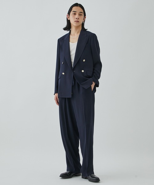 RAINMAKER シルクセットアップ ネイビー RAINMAKER シルクセットアップ ネイビー