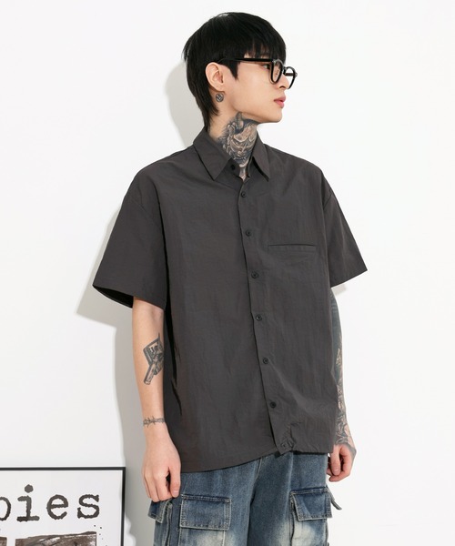 FOLLOWIN（フォロウィン） ブラウス シャツ 夏 半袖 「UNISEX