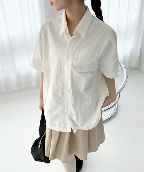 FOLLOWIN（フォロウィン） ブラウス シャツ 「UNISEX」 ナイロン