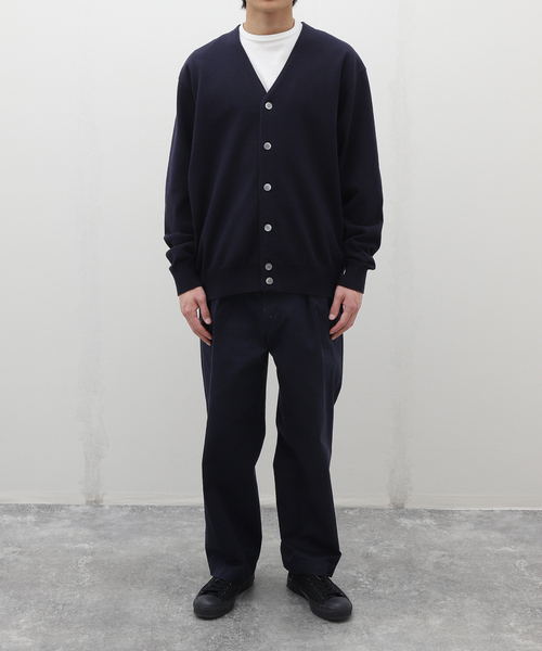 Yonetomi NEW BASIC カーディガン 米富繊維 / WAVE COTTON KNIT