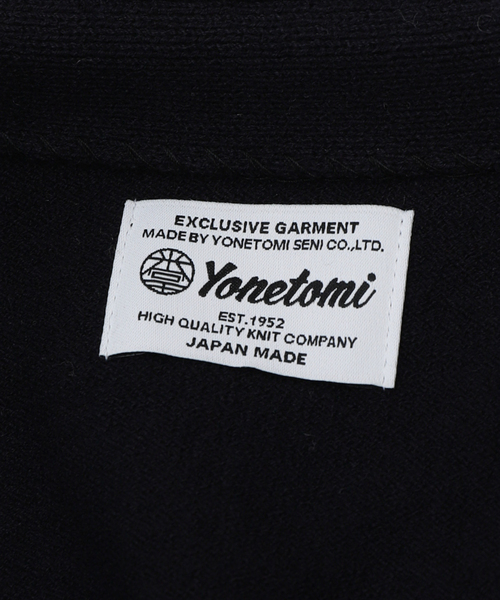 yonetomi 米富 コットン カーディガン Mサイズ ブラック 日本製 YONETOMI NEW BASIC】GIMA COTTON CARDIGAN | スマクロ原宿店の