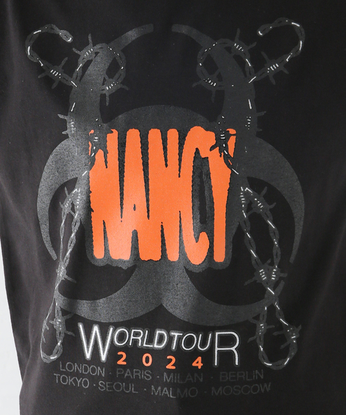 tシャツ 「nancy/ナンシー」 GLIMPSE TEE NA087 レディース メンズ tシャツ 「nancy/ナンシー」 GLIMPSE TEE NA087 レディース
