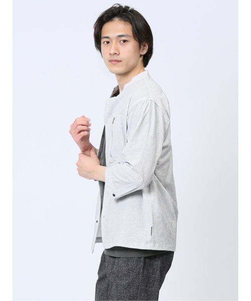 【初回限定】 renoma HOMME シャツ 「軽量 サッカー」レノマ オム ヘリンボン メンズウェア