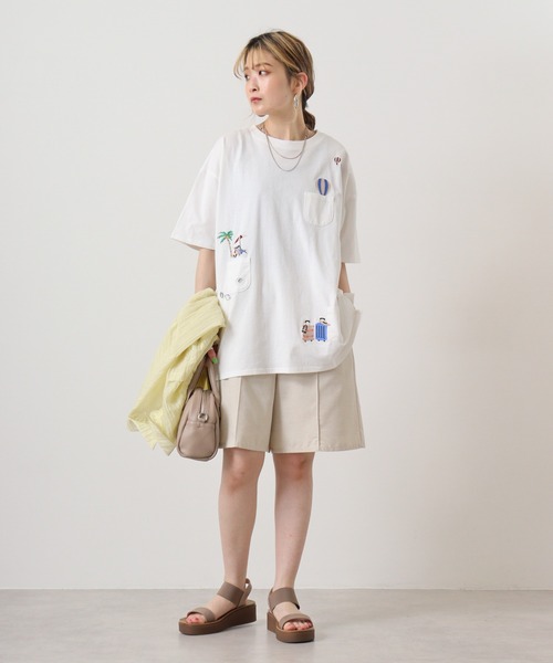 Quelle Chance tシャツ chance 遊びネコたくさん刺繍プル