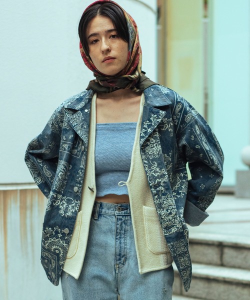 Johnbull（ジョンブル） ベスト ジレ コンチョボタンベスト レディース