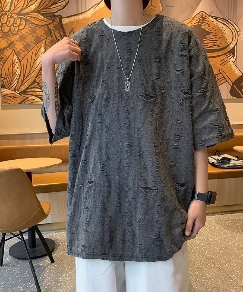 tシャツ Common Noun/NATURE UESATSU シアートップス レディース メンズ セール】Common Noun/NATURE UESATSU シアートップス（Tシャツ